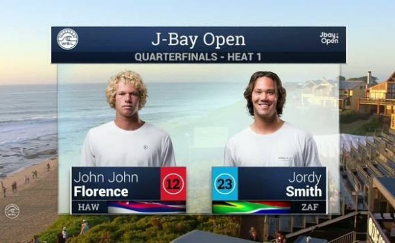 ムービー：2016 J-Bay Open: ジョンジョンフローレンス VS ジョディースミス（クォーターファイナル）