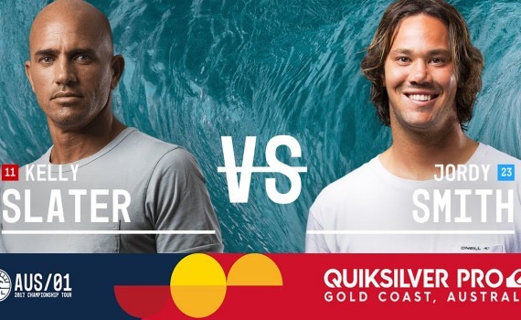 Kelly Slater vs. Jordy Smith – Quiksilver Pro Gold Coast 2017