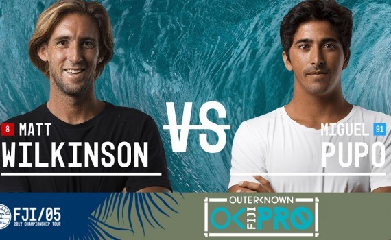 WSL CTツアー フィジー Matt Wilkinson vs. Miguel Pupo